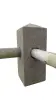 Product image 2 of the product “Pale for fence, 1 hole - alignment 90°, in the size from 50 to 80cm, basanite ”